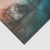 Starry Night Steampunk Gears und Metal Fantasy Seidenpapier (Ausschnitt)