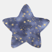 Starry Night Stern-Aufkleber (Vorderseite)