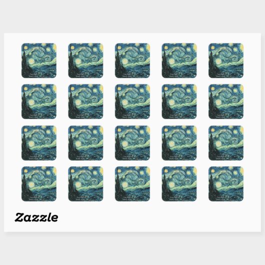 Starry Night Stickers (Blatt)