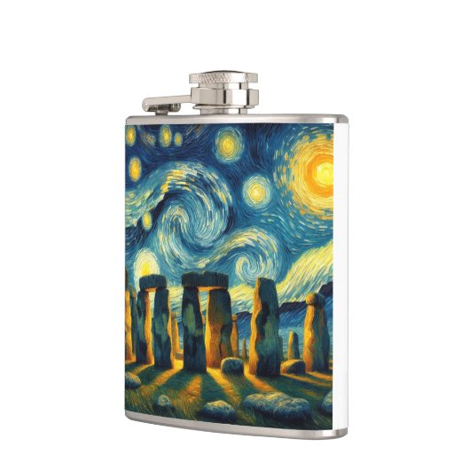 Starry Night Stonehenge Flachmann (Links)
