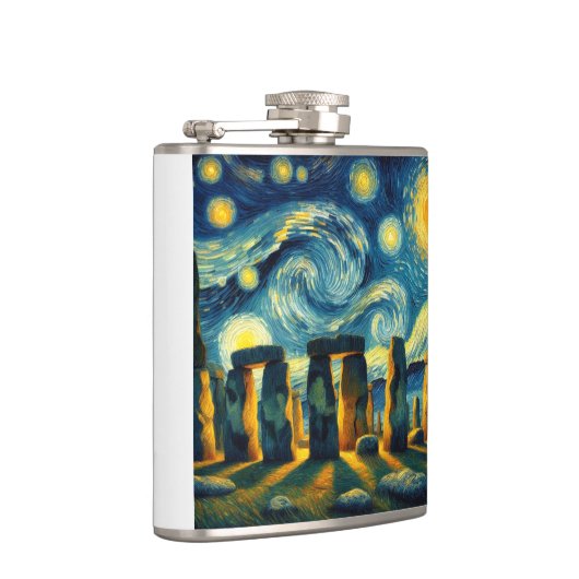 Starry Night Stonehenge Flachmann (Rechts)