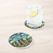 Starry Night Stonehenge Getränkeuntersetzer (Seite)