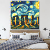 Starry Night Stonehenge Leinwanddruck (Insitu (Schlafzimmer))
