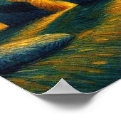 Starry Night Stonehenge Poster (Ecke)