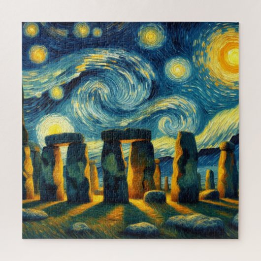 Starry Night Stonehenge Puzzle (Vertikal)