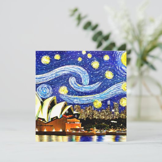 Starry Night Sydney Australia Opernhaus (Stehend Vorderseite)