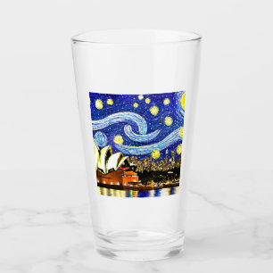 Starry Night Sydney Australia Opernhaus Glas