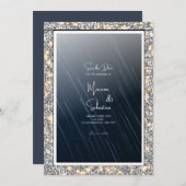 Starry Night the SAVE THE DATE Wedding Card Einladung (Vorne/Hinten)