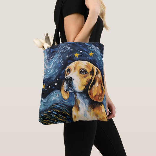 STARRY NIGHT THEMED BEAGLE DOG TASCHE (Von Nahem)