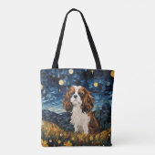 STARRY NIGHT THEMED CAVALIER KING CHARLES SPANIEL TASCHE (Rückseite)