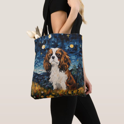 STARRY NIGHT THEMED CAVALIER KING CHARLES SPANIEL TASCHE (Von Nahem)