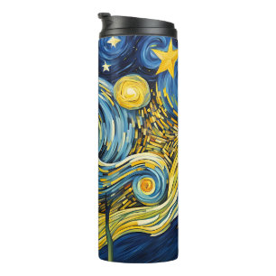 Starry Night Thermosbecher