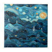 Starry Night Tile Fliese (Vorderseite)