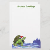 Starry Night Tortoise Weihnachten Briefpapier (Vorne/Hinten)
