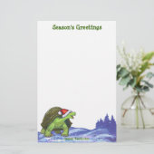 Starry Night Tortoise Weihnachten Briefpapier (Stehend Vorderseite)