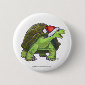 Starry Night Tortoise Weihnachten Button (Vorderseite)