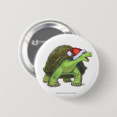 Starry Night Tortoise Weihnachten Button (Vorne & Hinten)