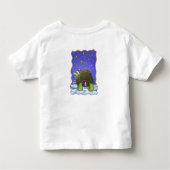 Starry Night Tortoise Weihnachten Kleinkind T-shirt (Rückseite)