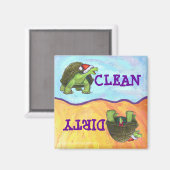 Starry Night Tortoise Weihnachten Magnet (Vorderseite/Rückseite)