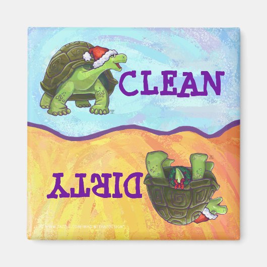 Starry Night Tortoise Weihnachten Magnet (Vorne)