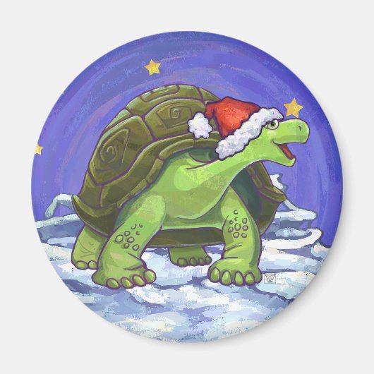 Starry Night Tortoise Weihnachten Magnet (Vorne)