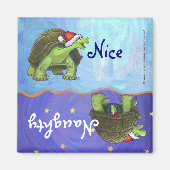 Starry Night Tortoise Weihnachten Magnet (Vorne)