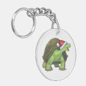 Starry Night Tortoise Weihnachten Schlüsselanhänger (Vorderseite links)