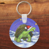 Starry Night Tortoise Weihnachten Schlüsselanhänger (Vorderseite)