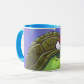 Starry Night Tortoise Weihnachten Tasse (Vorderseite Links)