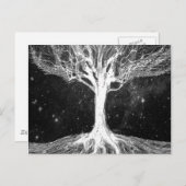 Starry Night Tree of Life Postkarte (Vorne/Hinten)