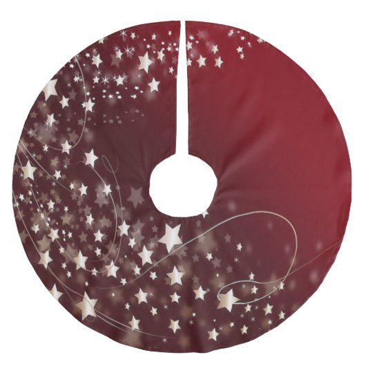 Starry Night Tree Skirt Polyester Weihnachtsbaumdecke (Vorderseite)