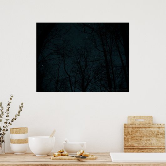 Starry Night Trees Poster (Küche)