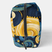 Starry Night trifft Sunflowers Van Gogh Mashup Waschbeutel (Rechts)