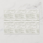 Starry Night Tropical Palm Cabana Hochzeitsdetails Begleitkarte (Rückseite)