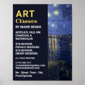 Starry Night über der Rhone, Art Classes Poster (Vorne)