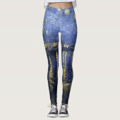 Starry Night über der Rhone Leggings (Vorderseite)
