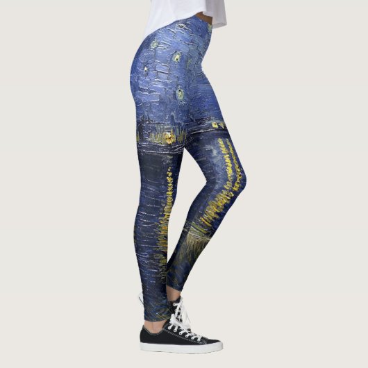 Starry Night über der Rhone Leggings (Rechts)