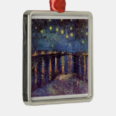 Starry Night über der Rhone Ornament Aus Metall (Rechts)