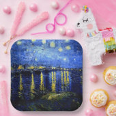 Starry Night über der Rhone, Pappteller (Party)