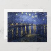 Starry Night über der Rhone Postkarte (Vorne/Hinten)