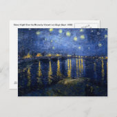 Starry Night über der Rhône Postkarte (Vorne/Hinten)