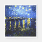 Starry Night über der Rhone Serviette (Vorderseite)