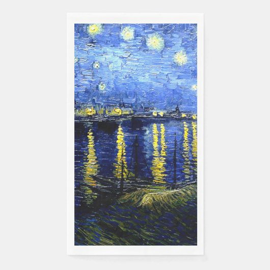 Starry Night über der Rhone Serviette (Vorderseite)