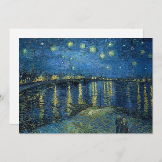 Starry Night über der Rhône | Vincent van Gogh (Vorne/Hinten)