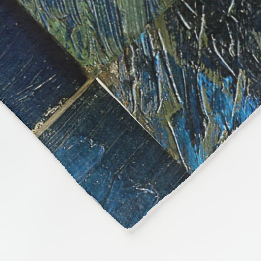 Starry Night über der Rhone Vincent van Gogh Fleecedecke (Ecke)