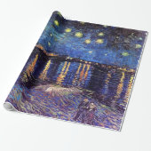 Starry Night über der Rhone, Vincent van Gogh. Geschenkpapier (Ungerollt)