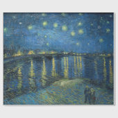 Starry Night über der Rhone Vincent van Gogh Geschenkpapier (Flach)