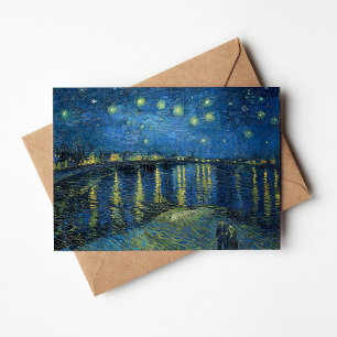Starry Night über der Rhône   Vincent van Gogh Karte