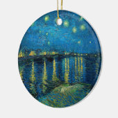 Starry Night über der Rhône | Vincent van Gogh Keramik Ornament (Links)