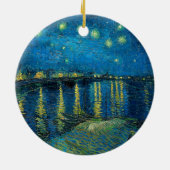 Starry Night über der Rhône | Vincent van Gogh Keramik Ornament (Hinten)